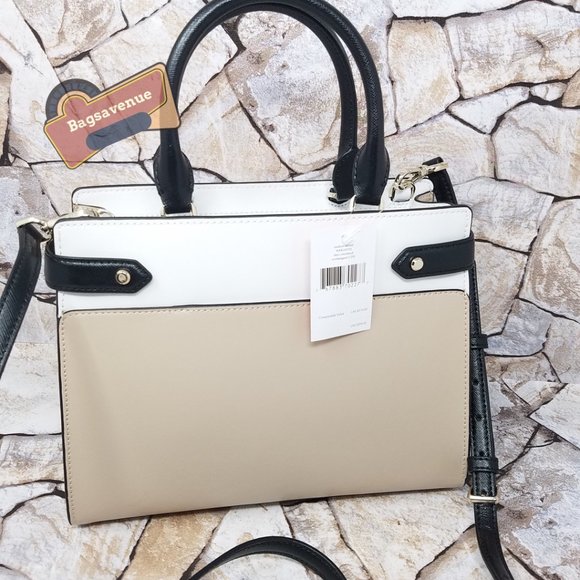 ✨purse staci medium satchel shoulder bag beige leather medium Wallet Kate Spade - Picture 12 of 15